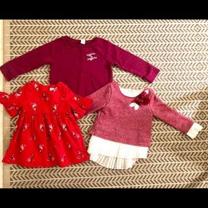 Baby Gap, Old Navy and Little Lass shirts